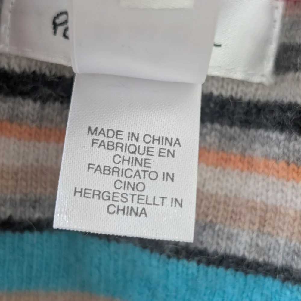 Paul Smith Colorful Striped Knit Scarf